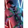 Breedwell Harnais Neo Camo Noir-Vert Neon